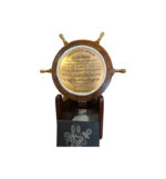 Cpo Creed on 18″ Ships Wheel with Brass Spokes