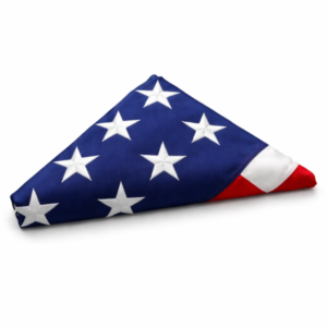 Customer supplied American flag option for shadow box