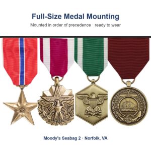 Full-size medal mounting by Moody's Seabag 2